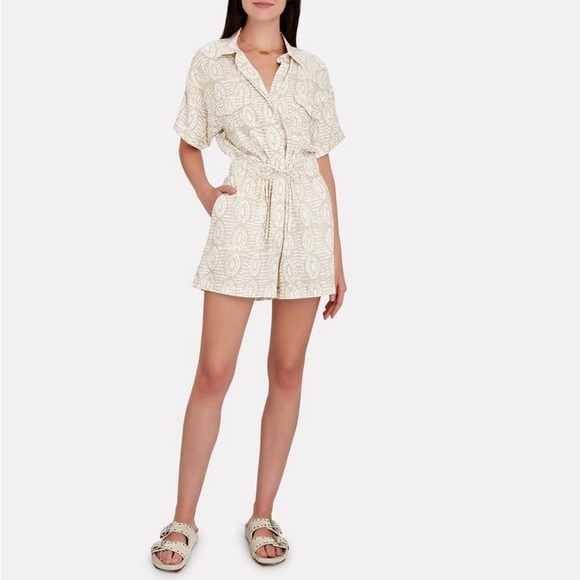 INTERMIX Piper Printed Poplin Romper - Picture 8 of 12